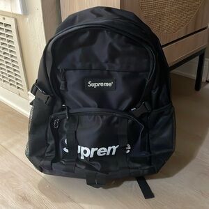 Black backpack supreme